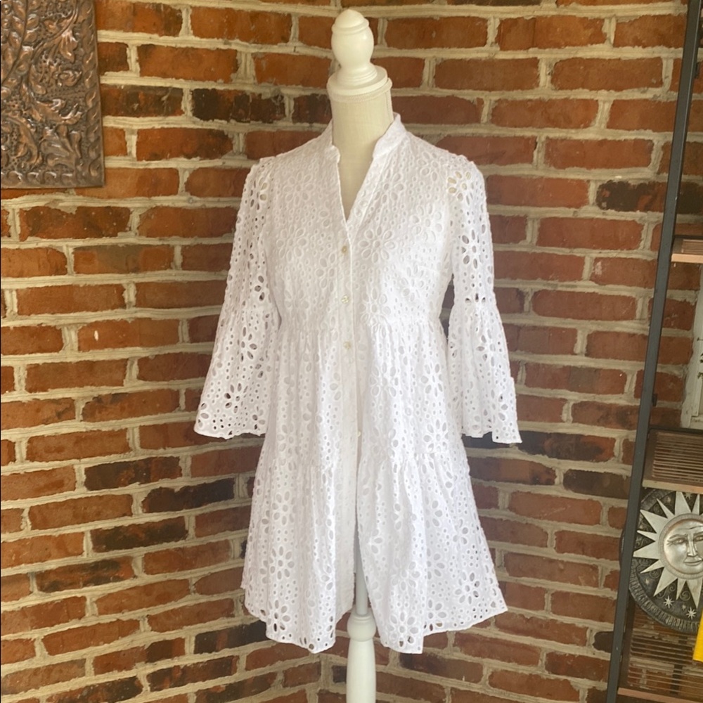 Lilly Pulitzer White Eyelet Mini Dress